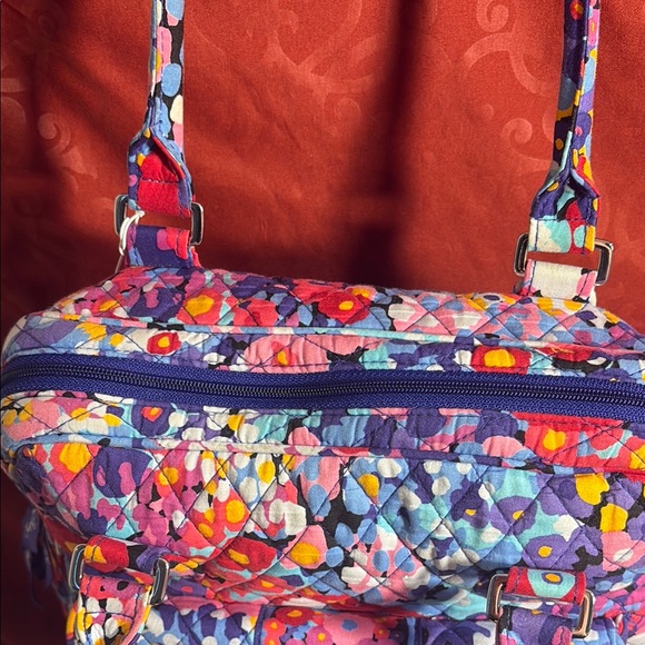 Vera Bradley Colorful Floral Bowler Bag EUC - Picture 4 of 12